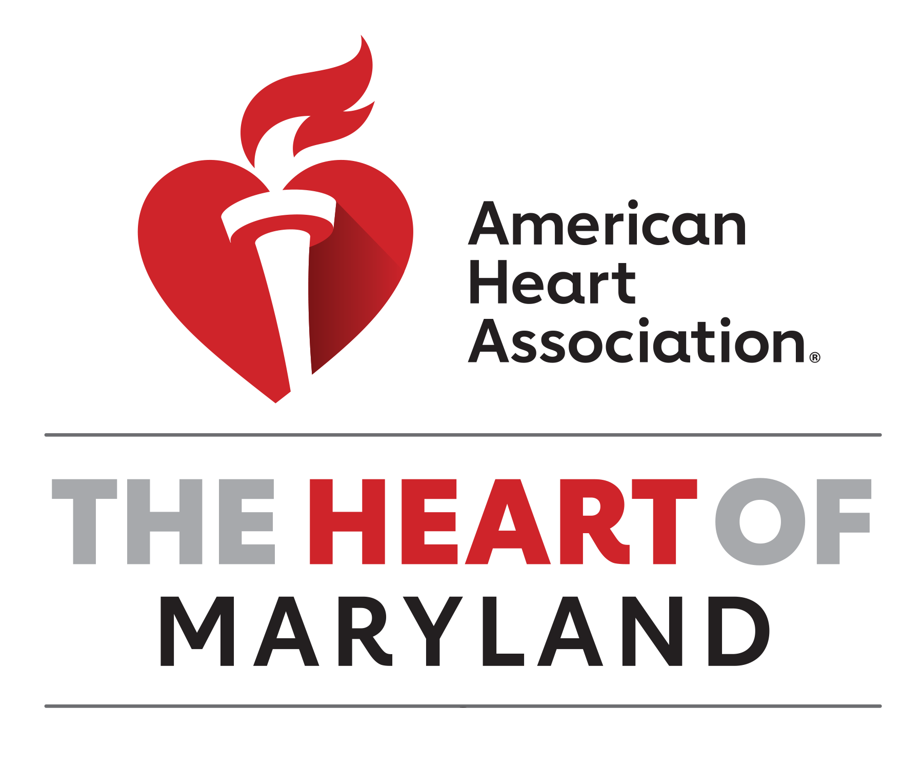 American Heart Association The Heart of Greater Maryland Logo